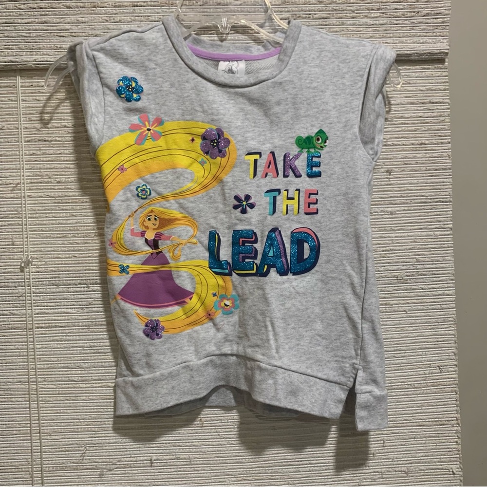 Disney Rapunzel Kids Gray Sleeveless Top